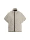 Brunello Cucinelli Quilted Corduroy Jacket Wide Sleeves In Neutral
