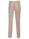 Brunello Cucinelli Corduroy Straight-leg Pants In Nude