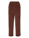 Brunello Cucinelli Corduroy Straight-leg Trousers In Brown