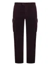 Brunello Cucinelli Corduroy Straight-leg Trousers In Burgundy