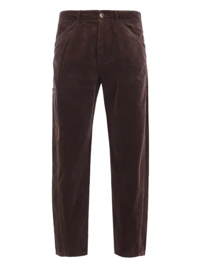 Brunello Cucinelli Corduroy Straight-leg Trousers In Brown