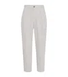 Brunello Cucinelli Corduroy Straight Trousers In Gray