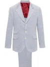 Brunello Cucinelli Corduroy Suit In Grey