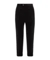 Brunello Cucinelli Corduroy Tapered Trousers In Black