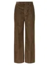 Brunello Cucinelli Corduroy Trousers Pants Brown In Brown