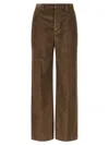 Brunello Cucinelli Corduroy Trousers Pants Brown In Brown