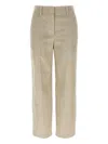 Brunello Cucinelli Velvet Trousers With Pockets And Loops In Brown