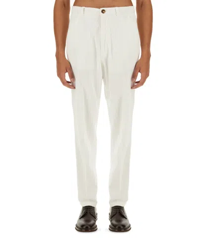 Brunello Cucinelli Corduroy Trousers In White
