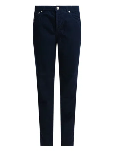 Brunello Cucinelli Logo Patch Straight-leg Jeans In C2517
