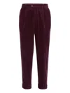 Brunello Cucinelli Corduroy Trousers In Brown