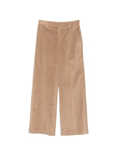 Brunello Cucinelli Corduroy Trousers In Brown