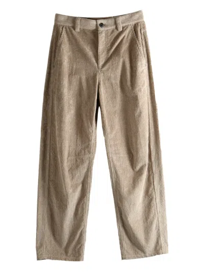 Brunello Cucinelli Corduroy Trousers In Neutral