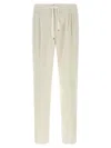 Brunello Cucinelli Corduroy Trousers Pants White In Neutral