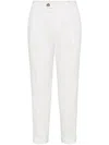 Brunello Cucinelli Corduroy Trousers In White