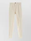 Brunello Cucinelli Corduroy Trousers With Belt Loops And Pockets In Neutral