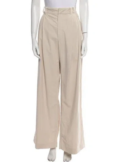 Pre-owned Brunello Cucinelli Corduroy Wide Leg Pants In Neutral