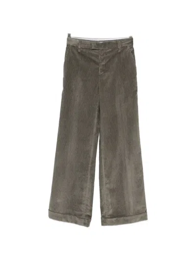 Brunello Cucinelli Casual Pants With Belt Loops In Brown
