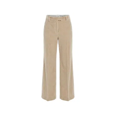 Brunello Cucinelli Corduroy-effect Straight-leg Trousers In Brown