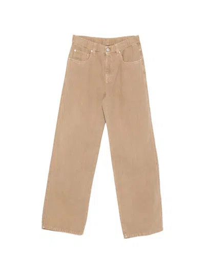 Brunello Cucinelli Cotton And Linen Blend Trousers