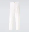 Brunello Cucinelli Cotton And Linen Chinos In Beige