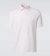 Brunello Cucinelli Cotton-linen Piqué Polo Shirt In White