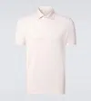 Brunello Cucinelli Cotton And Linen Polo Shirt In Beige