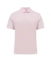 Brunello Cucinelli Men Cotton And Linen Polo Shirt With Classic Collar In Pink
