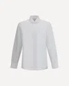Brunello Cucinelli Cotton Shirt With Button-up Style And Spread Collar