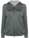 Brunello Cucinelli Cotton And Silk Blend Hoodie