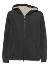 Brunello Cucinelli Hoodie Made From Cotton And Silk In Black