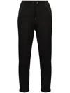 Brunello Cucinelli Women's Cotton And Silk Blend Joggers In Black