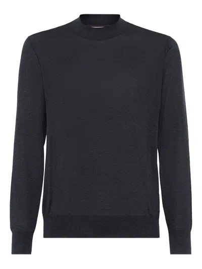 BRUNELLO CUCINELLI BRUNELLO CUCINELLI COTTON AND SILK BLEND SWEATER