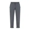 Brunello Cucinelli Cotton And Silk Blend Trousers