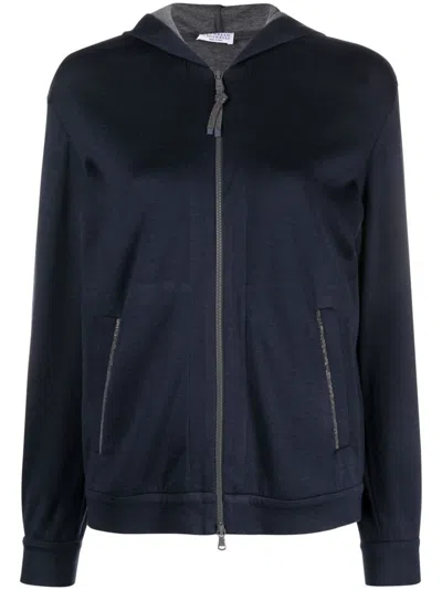 Brunello Cucinelli Cotton And Silk Hoodie