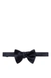 Brunello Cucinelli Cotton And Silk Satin Bow Tie In Night