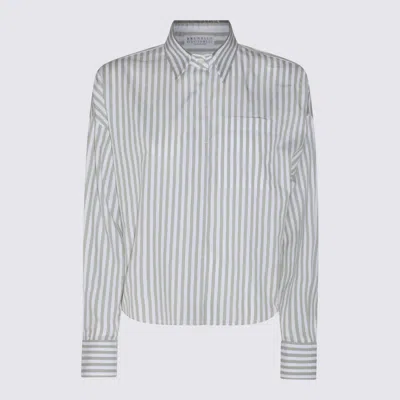 BRUNELLO CUCINELLI COTTON AND SILK SHIRT