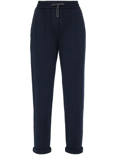 BRUNELLO CUCINELLI BRUNELLO CUCINELLI COTTON AND SILK TROUSERS