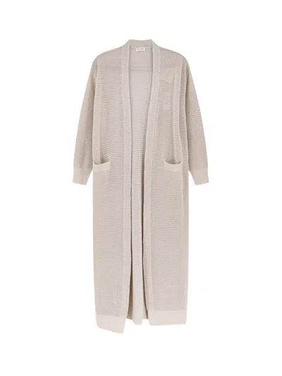 Brunello Cucinelli Cotton And Viscose Long Cardigan