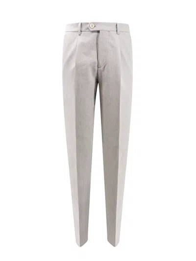 BRUNELLO CUCINELLI COTTON AND WOOL TROUSER