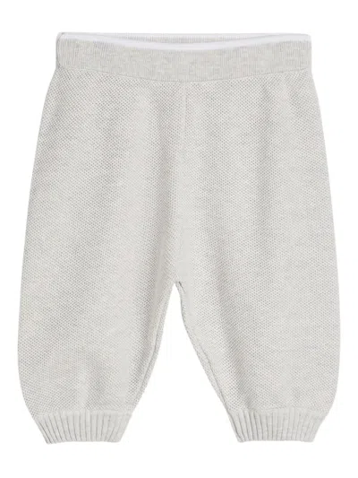 Brunello Cucinelli Cotton Baby Trousers In Gray