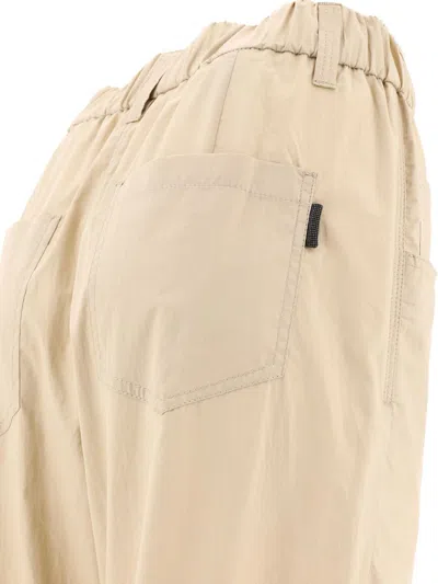 Brunello Cucinelli Cotton Baggy Trouser In Neutral
