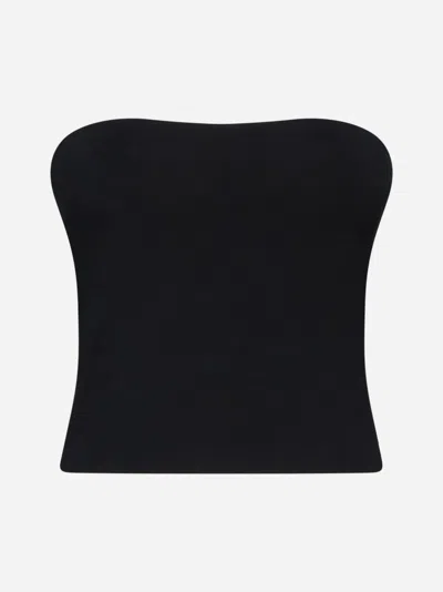 Brunello Cucinelli Ribbed Jersey Tank Top In Black