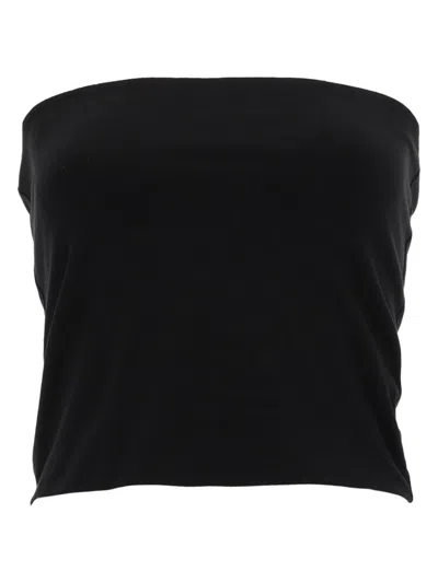 Brunello Cucinelli Cotton Bandeau Top In Black