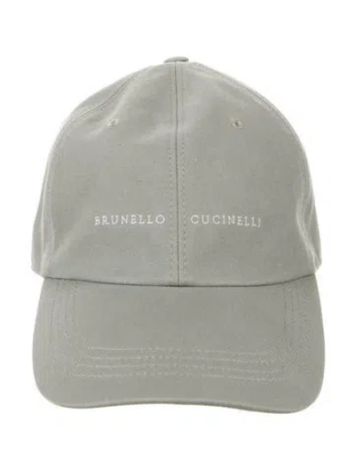 Pre-owned Brunello Cucinelli Cotton Baseball Cap In Green