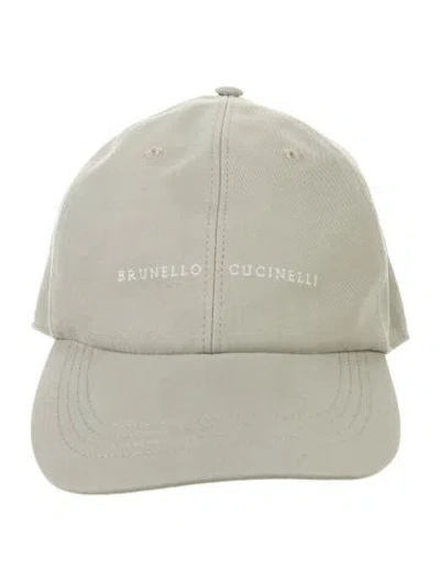 Pre-owned Brunello Cucinelli Cotton Baseball Cap In Green