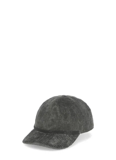 Brunello Cucinelli Cotton Baseball Cap In Grey