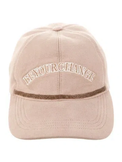 Pre-owned Brunello Cucinelli Cotton Baseball Cap In Neutral