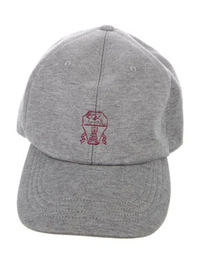 Pre-owned Brunello Cucinelli Cotton Baseball Hat In Gray