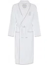 Brunello Cucinelli Logo-embroidered Bath Robe In White