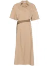 Brunello Cucinelli Women Cotton Belted Dress